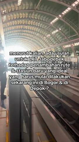 Ada usul kira-kira untuk LRT Jabodebek pada untuk di wilayah Bogor & Depok? #lrtjabodebek #lightrailtransit #depok #bogor #kotabogor #kabupatenbogor #kotadepok #bogorhits #bogorinfo #depok24jam 