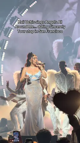 Kali Uchis sings Angels All Around Me… during Sincerely Tour stop in San Francisco #kaliuchis #kaliuchisconcert #kaliuchisfan #angelsallaroundmekaliuchis #thesincerelytour @Kali Uchis 