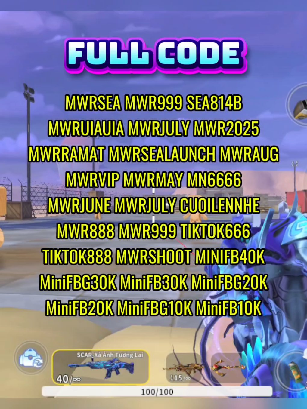 Tổng hợp full code game Mini World Royale #miniworldroyale2025 #toilaMWRS #miniworldroyale #mwrupdate #code 