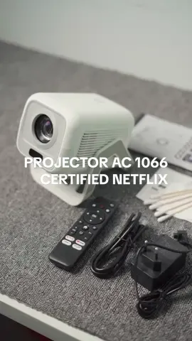 Mini projector ini sistem nya lebih upgrade guys, udah certified netflix loh! Gokill kan ‼️🤩 Buruan check out keburu kehabisan 🫵🏻 #miniprojector #smartprojector #proyektorandroid #proyektormini #arl 