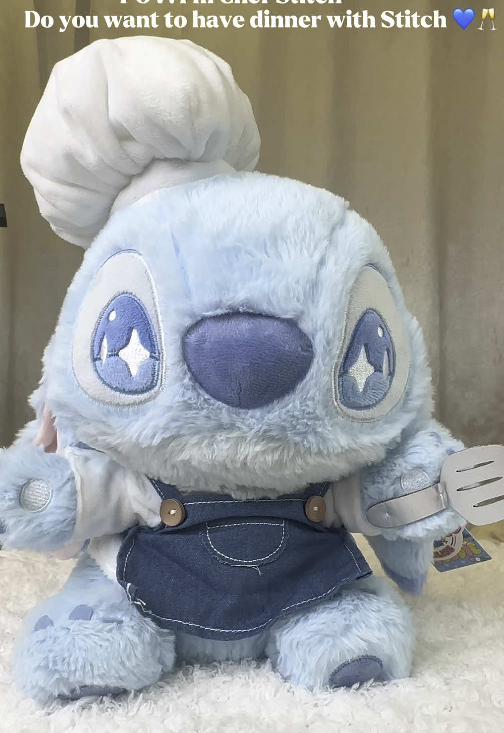 Miniso adorable Chef Stitch plushie💙💙.                                      #Miniso #stitch #disney #doll #plushies #gift #collection #chef #cooking 