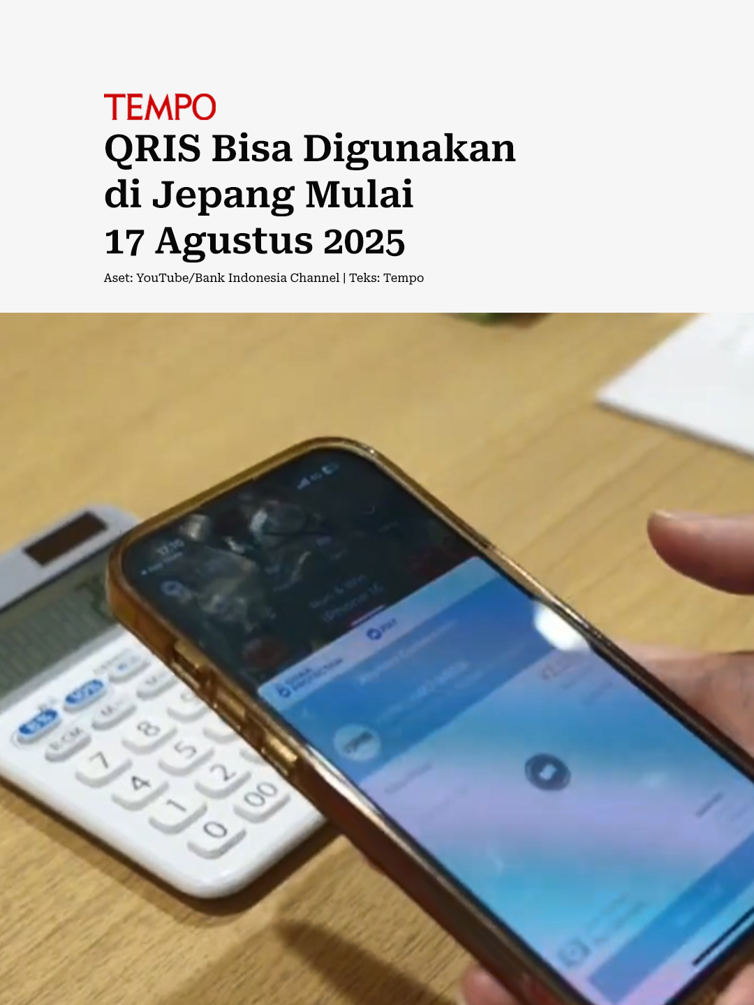 Sistem pembayaran nontunai berbasis QRIS resmi dapat digunakan di Jepang mulai 17 Agustus 2025. Bagaimana caranya? #qris #jepang #tempodotco #tempomedia #berita #fypindonesia #fyp #tiktokberita