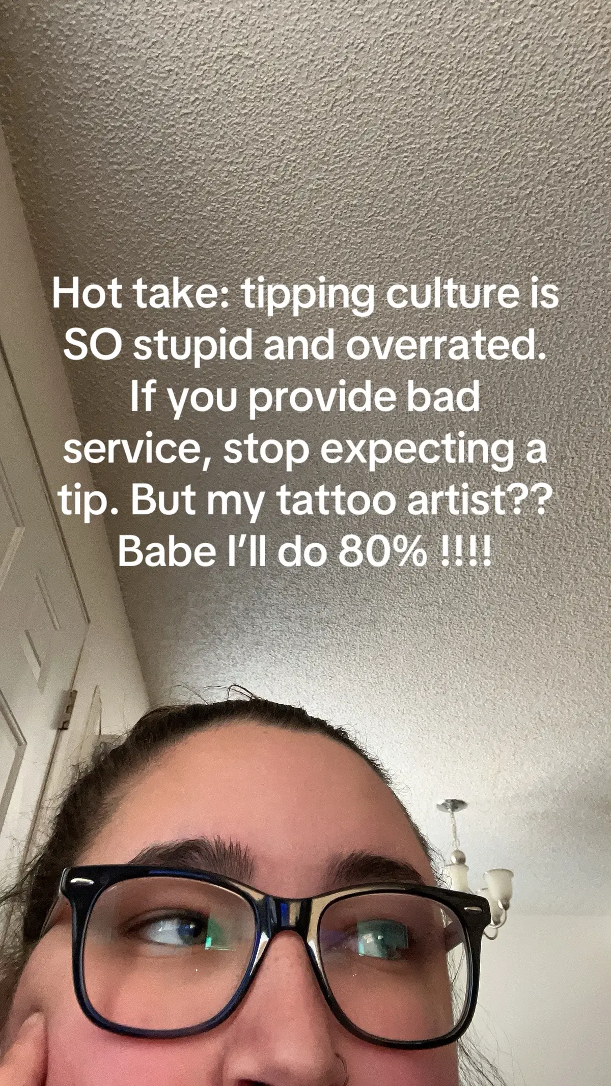 Stop getting mad at customers who want a night away for a meal and say, ‘if you can’t tip, don’t go out to eat.’ YOU picked this job, get mad at your managers or corporate for not paying livable wages. Life sucks for EVERYONE right now so sue me for wanting a burger for one night to get out of the house. #fyp #tippingculture #tippingservers #coporatelife #corporatesucks 
