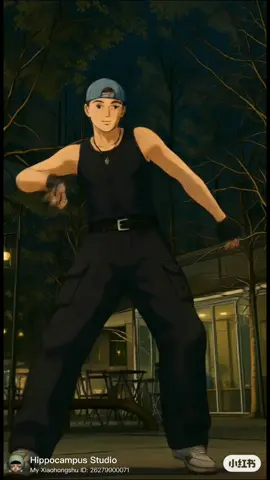 想到你我就  Ghibli-style dance 002, #hippocampusstudio #tanangular #dance #aigenerated #aigc