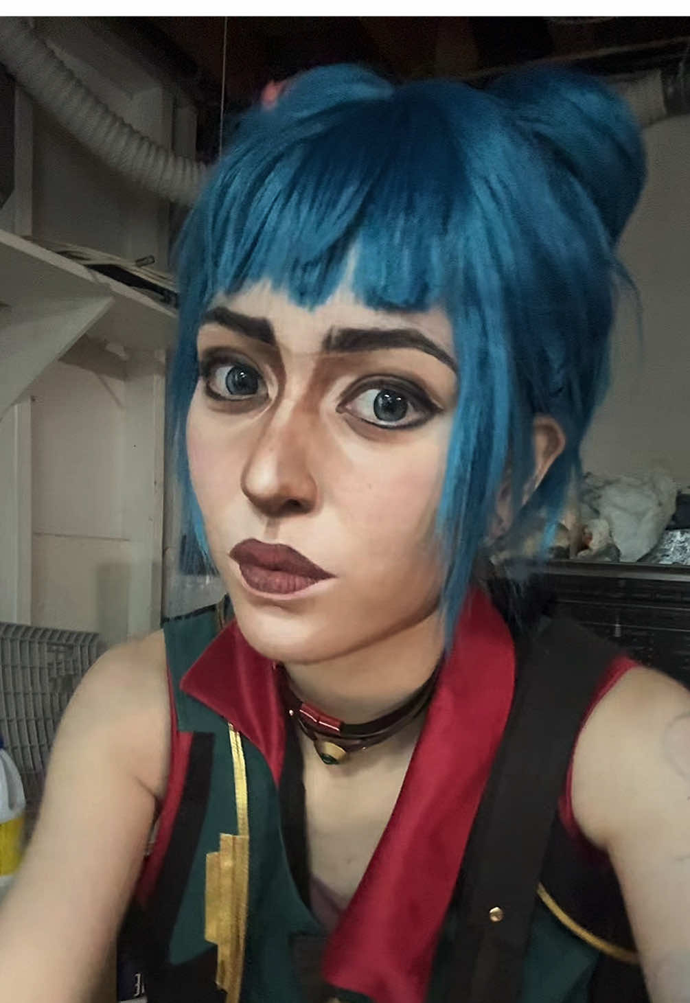 turned retouch off cause powder has more prominent smile lines :p #arcane #powder #jinx #leagueoflegends  