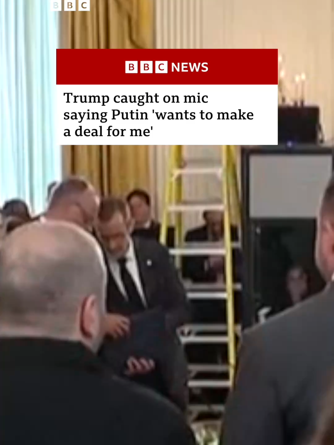 US President Trump's comments, which appeared to refer to Putin, were picked up by a hot mic as he gathered European leaders and Ukrainian President Zelensky in talks aimed at ending the war in Ukraine. #DonaldTrump #VladimirPutin #VolodymyrZelensky #Ukraine #Russia #US #BBCNews