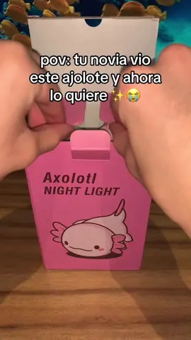 Ajolote merece amor 🥹💕 (link en bio) #ajolote #lampara #regalo 