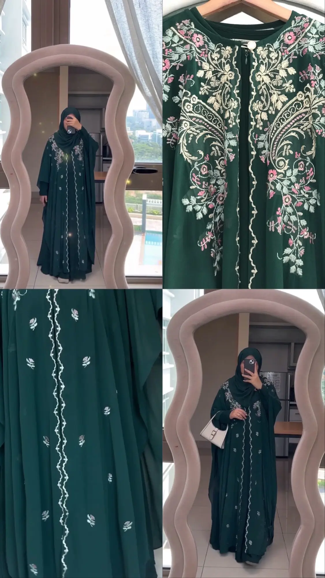 Anggun dalam setiap langkah, suci dalam setiap helaian🥰 #rayyanhaya #wedding #bridesmaids #abayapremium #abayasulam 