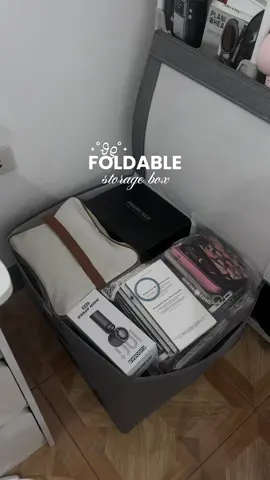 no more kalat na because of this foldable storage box! 🗃️  #storagebox #storagebag #storageboxorganizer #foldablestoragebox #foldableorganizer 