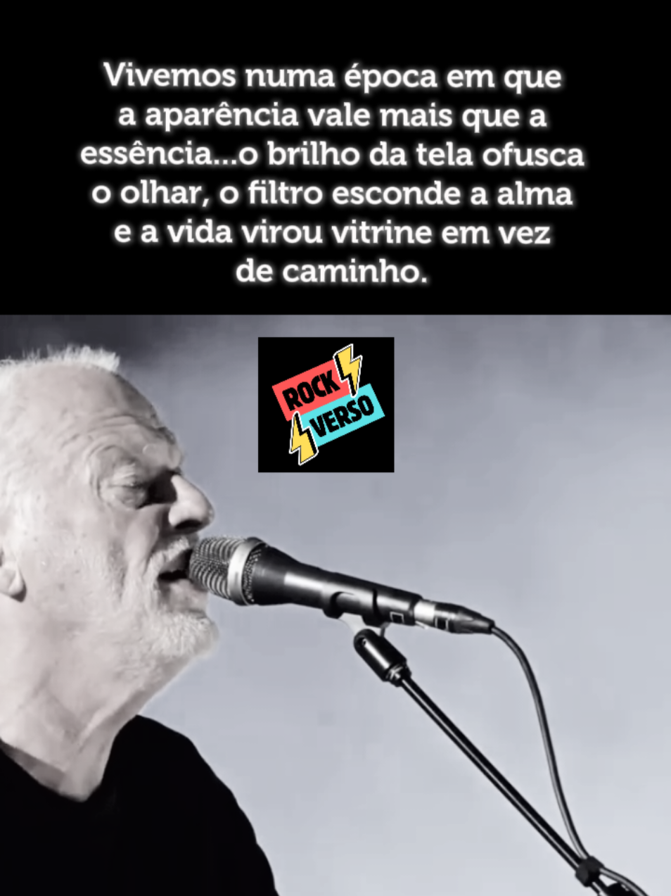Vivemos numa época em que a aparência vale mais que a essência... o brilho da tela ofusca o olhar, o filtro esconde a alma e a vida virou vitrine em vez de caminho. . #rockverso #pinkfloyd #davidgilmour #wishyouwerehere #80s 