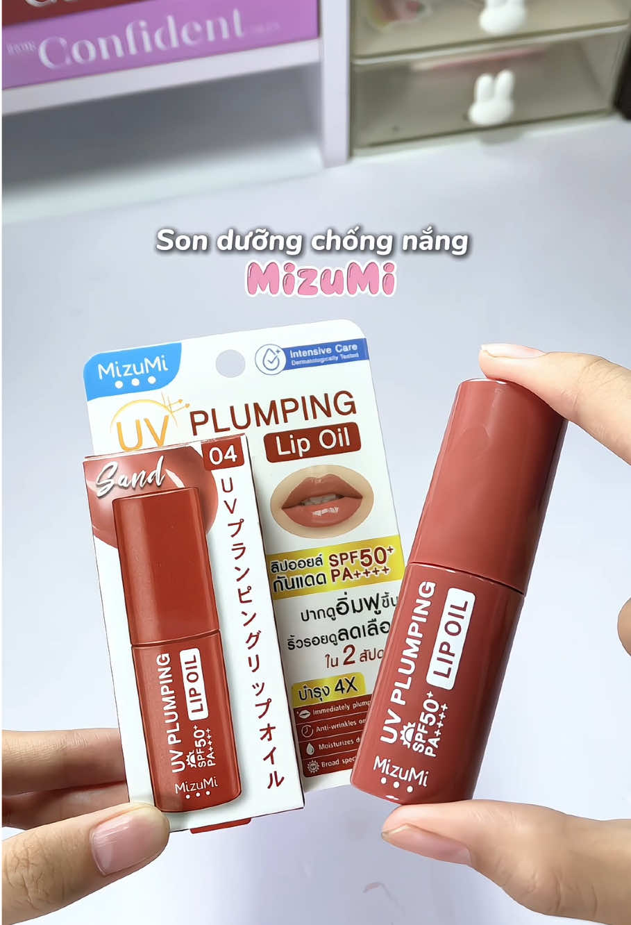 Màu 04 da nào cũng hợp nhen💋 #sonduong #chongnang #mizumi #tiktokshop #fyp 