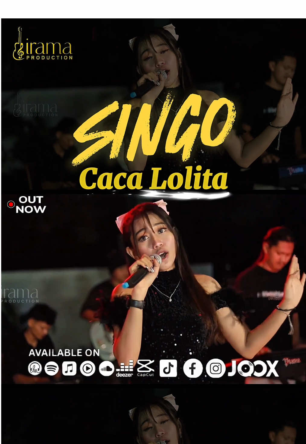 OUT NOW! Saksikan penampilan spesial dari Caca Lolita dalam lagu, “SINGO”. Dengarkan sekarang di semua platform digital: Spotify, Apple Music, YouTube Music, Deezer, Langit Musik, TikTok, Instagram, Facebook, Joox, dan lainnya! Produser: Irama Production Song Writer: Ronald Dewa Hutomo Putro, Deni Satria Producer: Ronald Dewa Hutomo Putro Mix & Mast: Zulfikar Band: Cengkarock Picture: Nala Potograph Stage: New Lodji Resto Wonogiri Follow untuk update lagu terbaru dan kolaborasi lainnya. Tulis di kolom komentar: “Lagu ini cocok buat siapa?” 😉 #CacaLolita #Singo #koplo#ambyar #Lagudangdut              