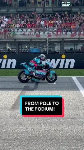 🚀 From pole position to the #AustrianGP podium! What a race by @daniholgado96 🤩 #Moto2 #AsparTeam #sportsontiktok #MotoGP 