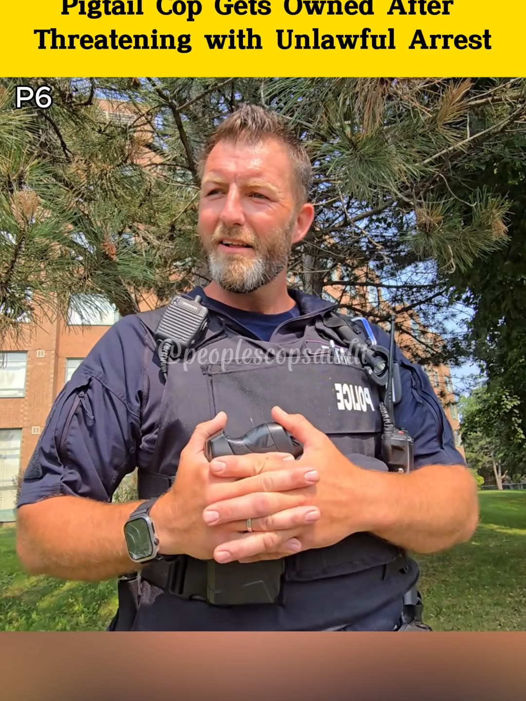 Pigtail Cop Gets Owned After Threatening with Unlawful Arrest | Part 6 #cops #police #audit #security #usa #viral #fyp #cop