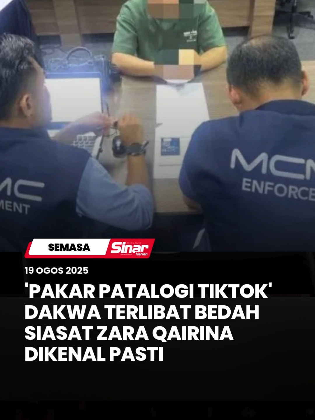 Suruhanjaya Komunikasi dan Multimedia Malaysia (SKMM) telah mengenal pasti individu di sebalik akaun TikTok 