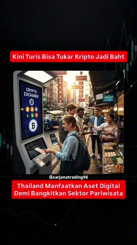 Kini Turis Bisa Tukar Kripto Jadi Baht, Thailand Manfaatkan Aset Digital Demi Bangkitkan Sektor Pariwisata #crypto #cryptocurrency #thailand🇹🇭 #information #news 