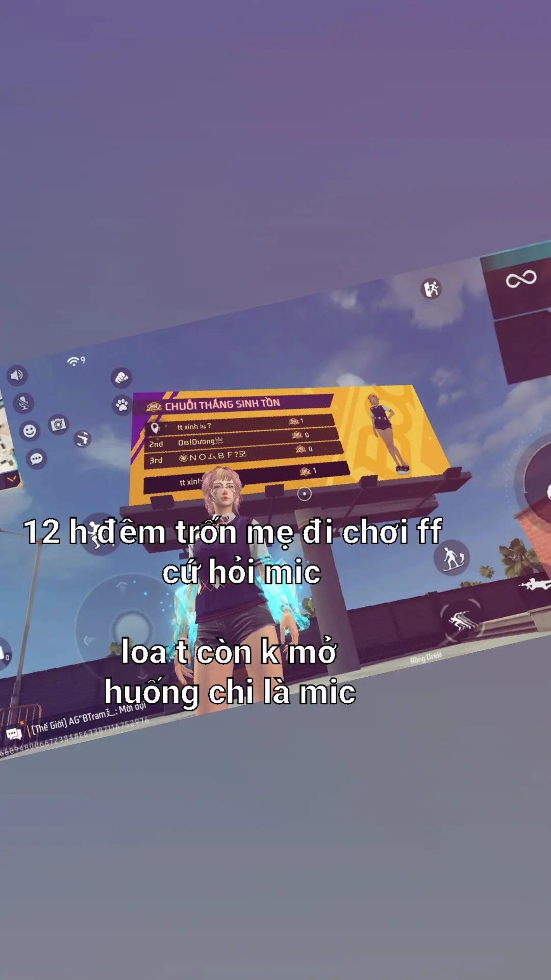 đi ktg gặp 10 team ht 9 team kêu có mic khongg#xuhuongtiktok #viral #free_fire 