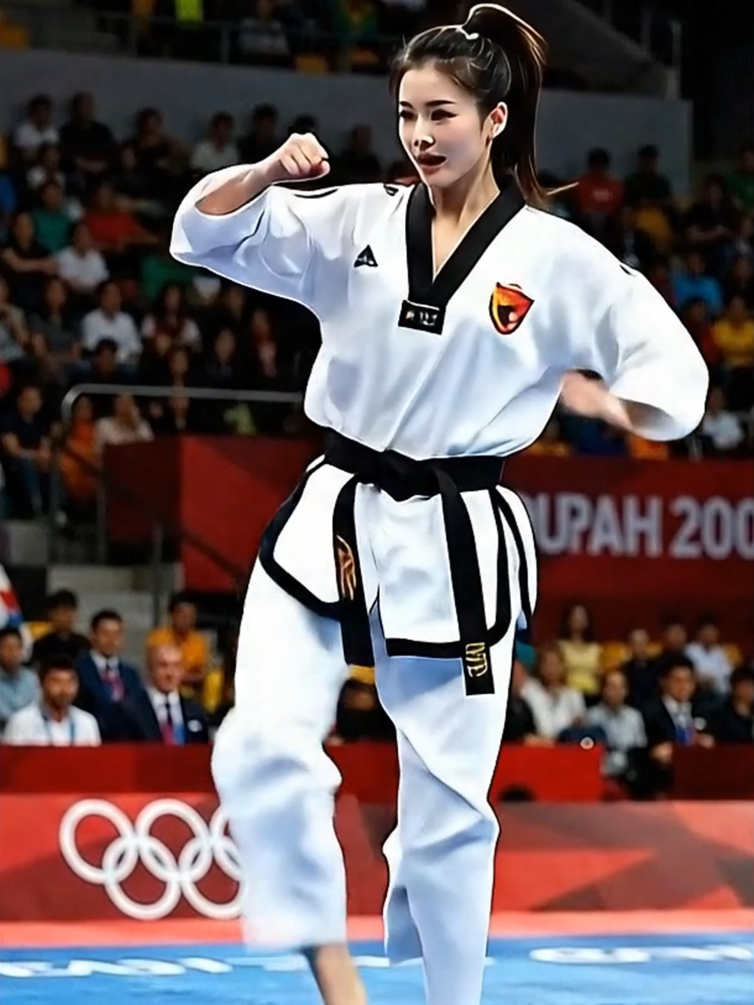 A stunning display of a black belt's power and precision.A stunning display of a black belt's power and precision.#Taekwondo#martialarts #BlackBelt