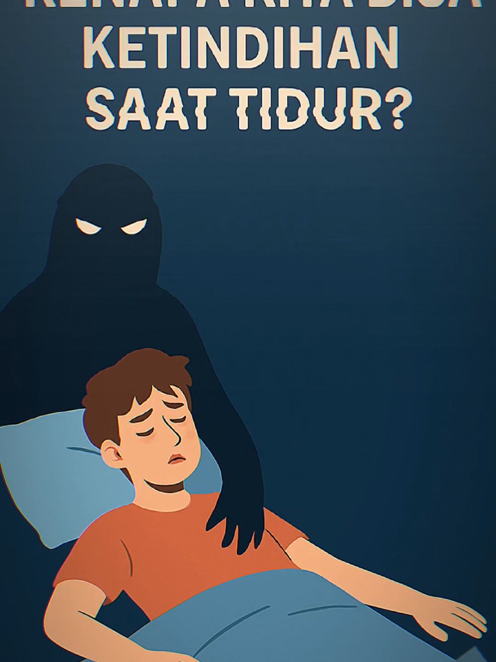 😨 Pernah nggak sih kamu tiba-tiba kebangun tengah malam, tapi badan rasanya kaku kayak dipaku? Mau teriak nggak bisa, mau gerak juga susah banget. Itu yang sering orang sebut ketindihan atau sleep paralysis. Banyak yang mikir ini ulah makhluk gaib 👻, apalagi kalau dibarengin sama halusinasi kayak ada bayangan hitam berdiri di pojok kamar, atau ngerasa ada yang duduk di dada. Serem banget, kan? Tapi ternyata, sains punya jawabannya 🔬✨ Sleep paralysis terjadi ketika otak kita sudah setengah sadar, tapi tubuh masih “terkunci” di mode tidur REM (Rapid Eye Movement). Normalnya, tubuh dikunci supaya kita nggak beneran gerak pas lagi mimpi. Tapi kalau otak keburu bangun duluan, kita jadi sadar tapi nggak bisa ngapa-ngapain. Efek sampingnya? Otak masih campur aduk antara mimpi dan kenyataan. Itulah kenapa sering muncul bayangan, suara aneh, atau perasaan sesak di dada. Jadi, bukan hantu… tapi permainan otak kita sendiri 🧠⚡ 👉 Pernah ngalamin juga? Ceritain pengalaman kamu di kolom komentar! #funfact #CapCut #fyp #kesehatan #edukasi 