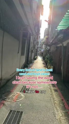 Populated city with limited space #lane #taipei #street #fyp #mustvisit 