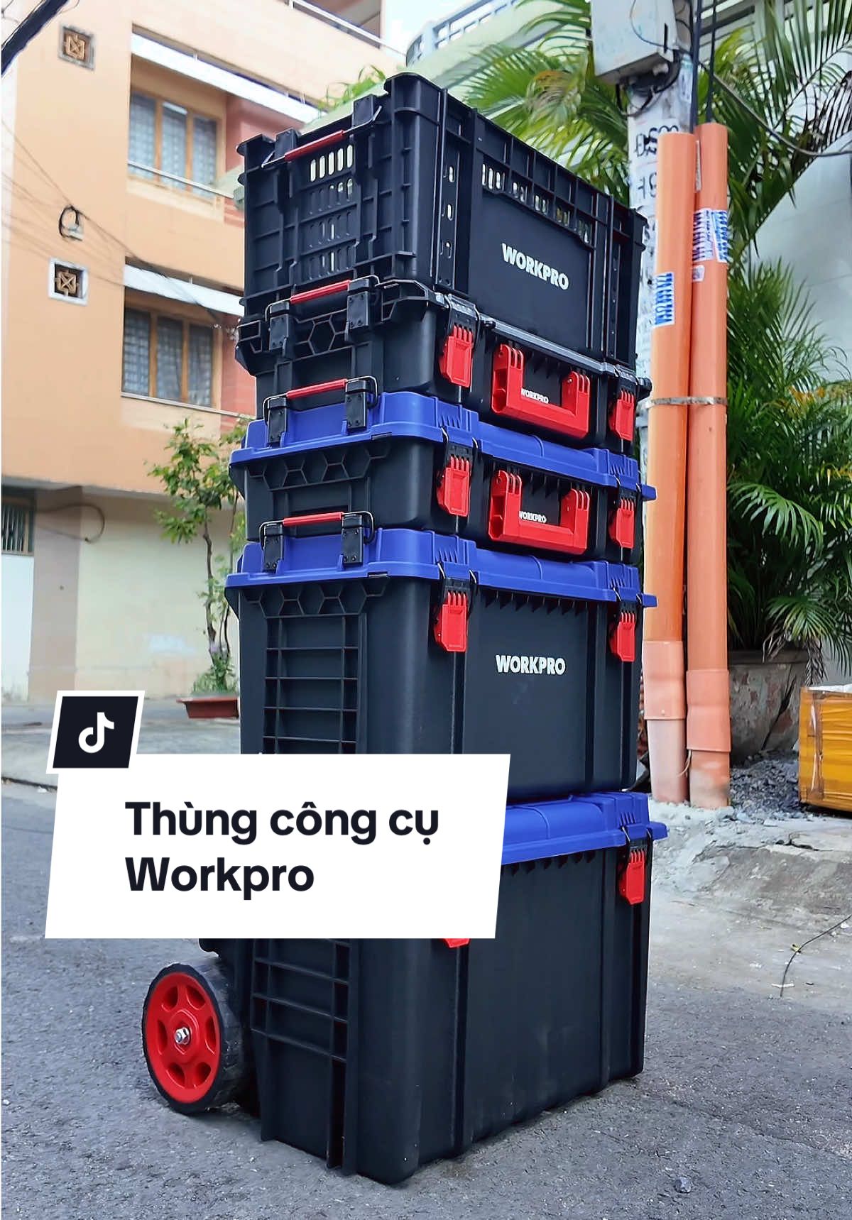 Hệ thùng đựng công cụ từ Workpro, chất nhựa bền cùng khả năng chống nước nhẹ mà giá thì quá tốt #storethietbi 