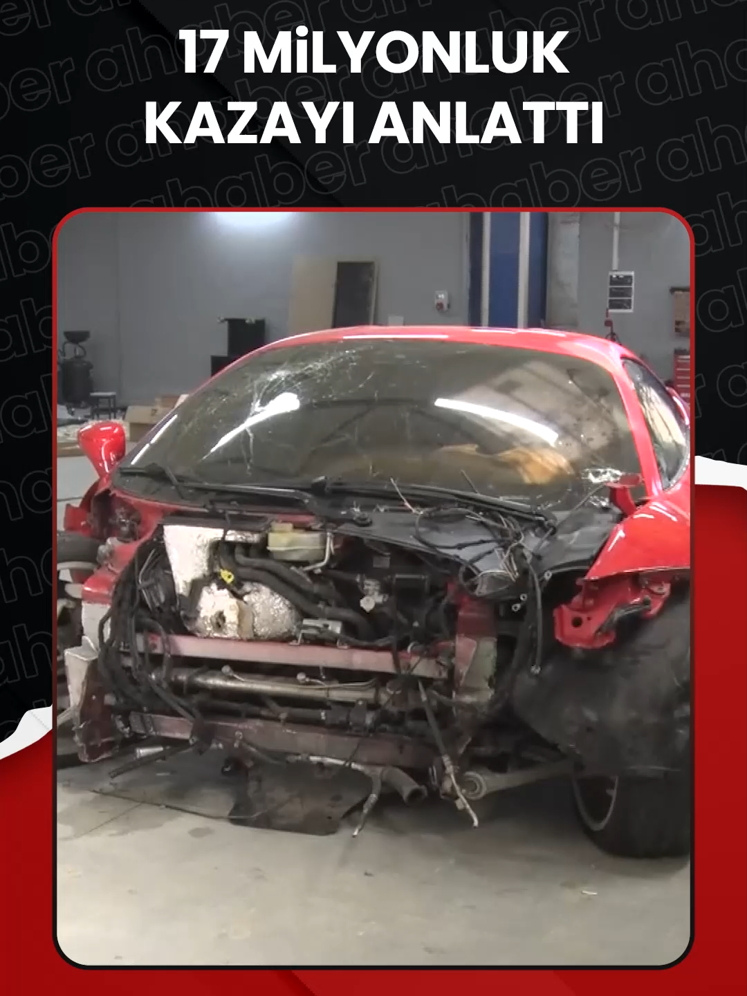 İstanbul Büyükçekmece'de yaklaşık 17 milyon liralık #Ferrari ile #kaza yapan usta Hakan Yılmaz, 