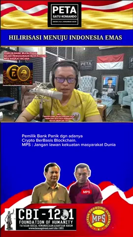 Pemilik Bank Panik dgn adanya Crypto Basis Blockchain. MPS : Jangan lawan kekuatan masyarakat Dunia @DPP PRABU SATU NASIONAL @pemburu crypto Aset @CryptoWave @CryptoRolls01 @batmanpowerofficial @LAPAK CUAN DIGITAL @Diudara 08 @Rayden Ardiansyah 21 (Crypto) @Digital Asset Trader #PSNG #blockchainindonesia #psnchain 