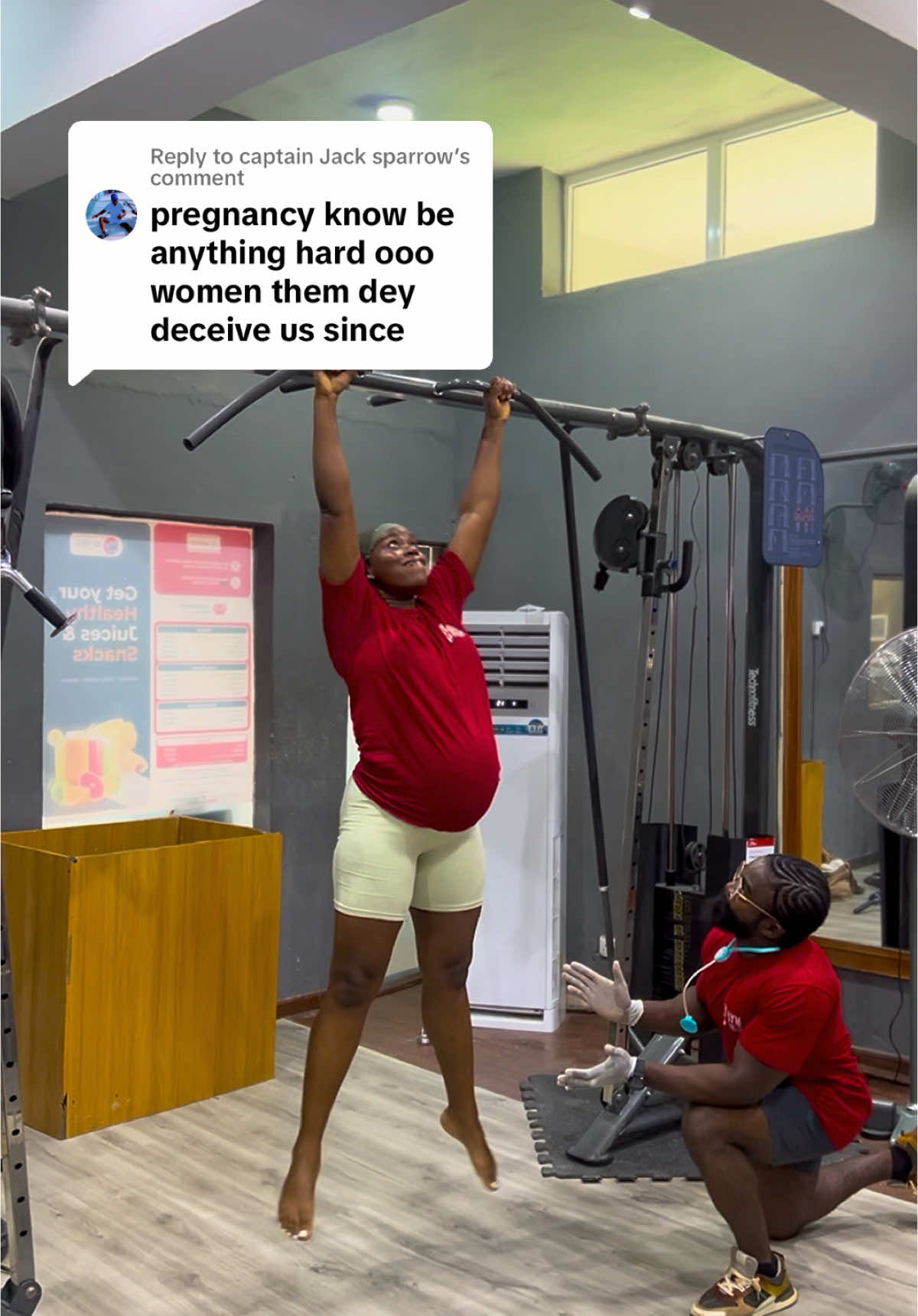 Replying to @captain Jack sparrow  ABEG OOOOOO It’s hard ooooo!!!!! My hand no Dey  o!!! it’s not easy at all at all😩😩😩😩😩😩 Don’t judge with my videos at all🫠 I workout @gymstarllion and that’s how I manage all the discomfort that comes with pregnancy 🤰  #viral #pregnancytiktok #supernaturalchildbirth #labourwithjoy 