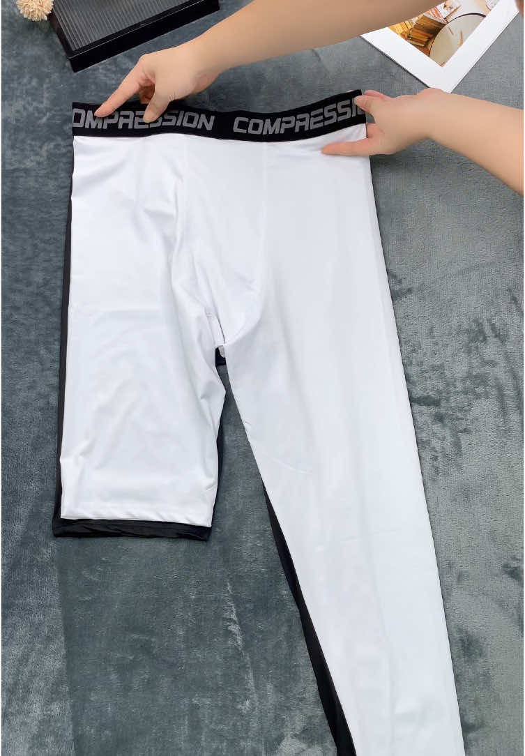 Men's One Leg Compression Pant #sports #Summer #foryou #tiktok #TikTokShop #fashion #tees #menstyle #mensfashion #styletips #streetwear #afforablefashion 