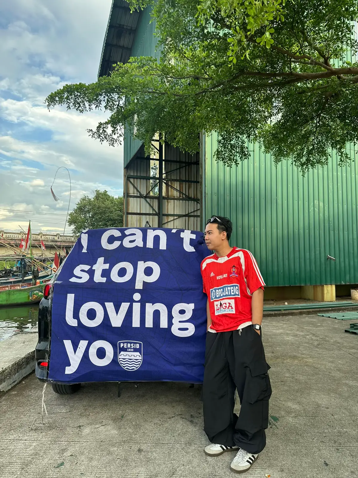 enjoy in jepara Barudak. ❤️💙🥂 #fyp #persijapjepara #persib #jepara #bandung  