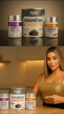 ✨ Energia, foco e saúde em um só kit! 💪 Magnésio & Inositol para mais disposição 💜 Biotina para cabelos e unhas fortes 🧡 Curcumina para imunidade e pele radiante 👉 Não deixa pra depois… clica no carrinho laranja agora e garante o seu! #Suplementos #SaúdeNatural #EnergiaTodoDia #TikTokShopBrasil #BemEstar