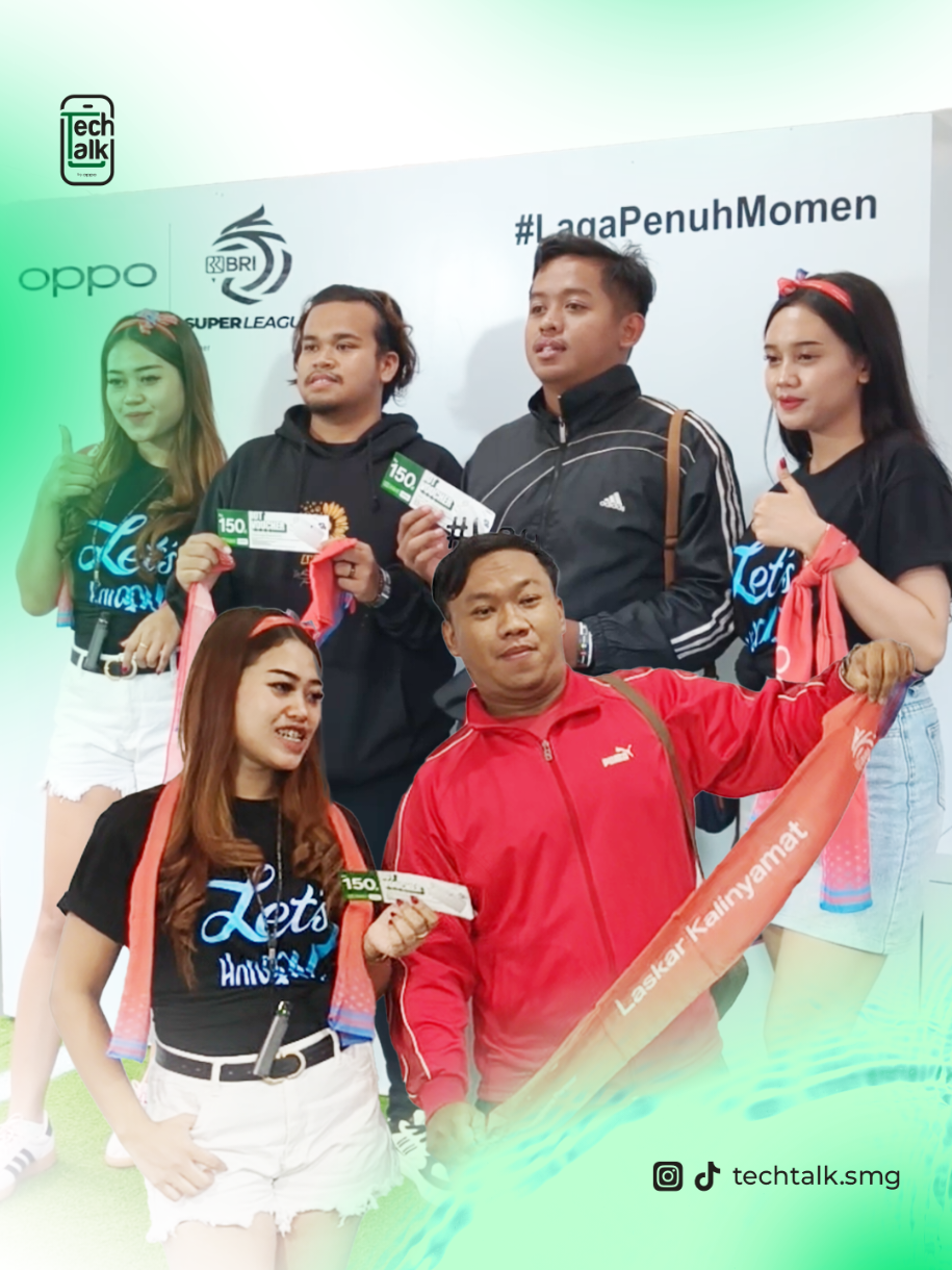 Ini dia keseruan OPPO bersama para pecinta Sepak Bola di match Persijap Jepara melawan Persib Bandung kemarin, selain mini-games2 pre-match yang seru, OPPO juga bagi2 voucher spesial kepada para pengunjung. Dan tentunya setelah ini kita akan coba review nih, cocok ga sih kalo hape OPPO buat matchday gini? Jadi follow TechTalk biar ga ketinggalan konten2 seru dari kita... #matchday #lagapenuhmomen #ShotOnOPPO #OPPOReno14Series #OPPOIndonesia 