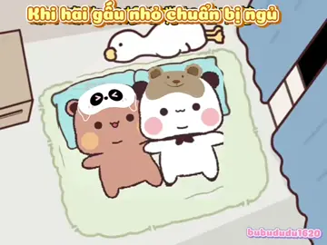 Những buổi tối thường ngày của hai gấu nhỏ #bubududu #一二布布 #xh #fyb #bubu 