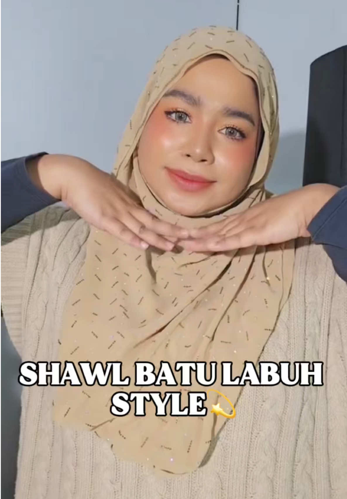 HA LEPAS NIE JANGAN RISAU DAH SEBAB SHAWL CARABELLA KITA MEMANG BOLEH BUAT FLOWY DAN LABUH TAU😍 #duchesbycpg#tutorial