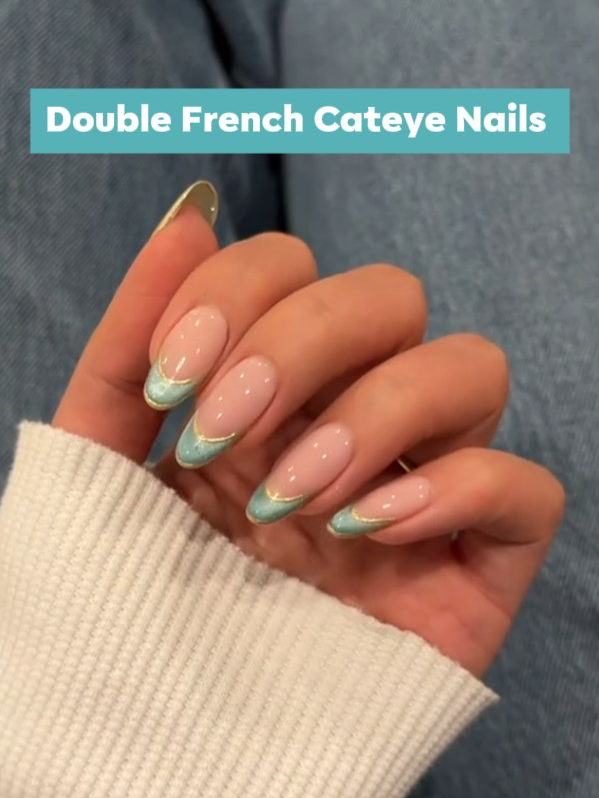 It's actually giving princess jasmine🧚🏻‍♂️🧚🏻‍♂️🧚🏻‍♂️ ✨  @heluviee  Using: Modelones 6 Colors Light Baby Blue Green Cat Eye Gel Nail Polish Set (B0DLBCPDB8), shade 2688 Modelones Nail Art Brushes (B0B1V5M64S) Modelones Gel Top Coat (B08Z77NKC7) 🔎 “Modelones Gel Polish” on Amazon to purchase NOW #modelones #modelonesgelpolish #nailinspo #nailsartvideos #naildesign #nailtutorial #diynails #nailsathome #gelnail  #💅 #frenchnails #frenchtipnails #shimmer #chromenails #chic #elegantnails #nailstyle #frenchtip