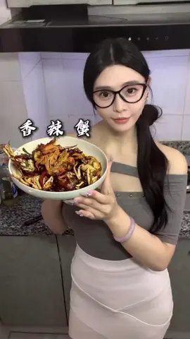 Spicy crab#yelan #delicious #food #eating #cooking 