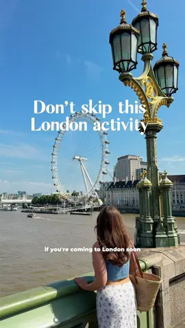 ad 🇬🇧 Must-do London activity ⬇️ If you’re coming to London soon,  @The London Eye is an absolute must – whether it’s your first visit or your third. This iconic landmark is one of the best ways to see the city, offering 360° views stretching along the River Thames, where you can spot London’s most famous sights like Big Ben, St Paul’s Cathedral and Buckingham Palace. As a London local, I’ve been to plenty of viewpoints across the city, but what makes the London Eye so unique is that the view constantly changes as you slowly rotate. One moment you’re hovering above Westminster Abbey, the next you’re face to face with London’s city skyline. Once you step inside one of the spacious glass pods, you’ll do a full 30-minute rotation, reaching heights of 135 metres at the top – plenty of time to take in the views, snap some selfies and get those postcard-perfect photos. ⭐️ Tip: No matter when you go, the views are amazing, but if you can, book the golden hour slot for an unreal sunset and to watch the city light up for the evening. 🎟Tickets start from £29, and booking online in advance means you’ll get the best price and skip the queues. ✅Make sure to add the London Eye to your London bucket list. 🇬🇧#LondonEye #EyeLoveLondon #24HoursinLondon London itinerary. Best activities in London. London vacation. London must sees. What to do in London. London viewpoints. 1 day in London