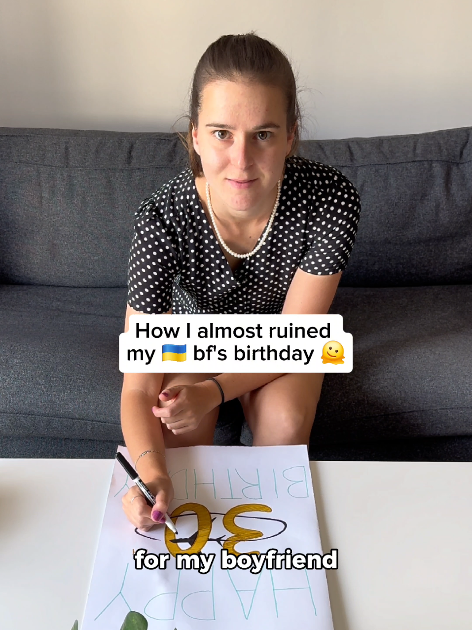 Today is Andrii's real birthday! This video was filmed 1 month ago 🎉✨️ Grateful to everybody who made his 30th birthday special 🫶 #birthdayparty #interculturallife #internationalcouple 