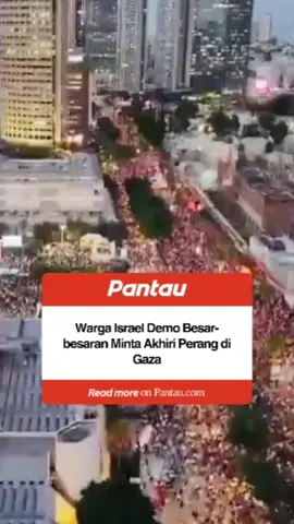 Puluhan ribu warga Israel turun ke jalanan Tel Aviv untuk menuntut diakhirinya perang di Gaza sekaligus mendesak pemulangan sandera. Aksi damai yang digelar di “Lapangan Sandera” ini disebut sebagai salah satu yang terbesar sejak konflik 2023. Massa membawa poster, bendera, hingga tabuhan genderang sebagai simbol seruan perdamaian. Demo besar ini mencerminkan harapan masyarakat agar ada jalan keluar yang lebih baik serta kepastian bagi para sandera yang masih tertahan. #israel #demonstrasi #gaza #palestina #pantaunasional 