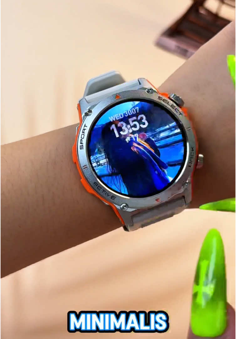 Smartwatch Elegan dengan Fitur Always-On & Ganti Background Foto Sendiri! 🔥⌚💯#smartwatch #morein #promoguncang88 #fyp #gt1 