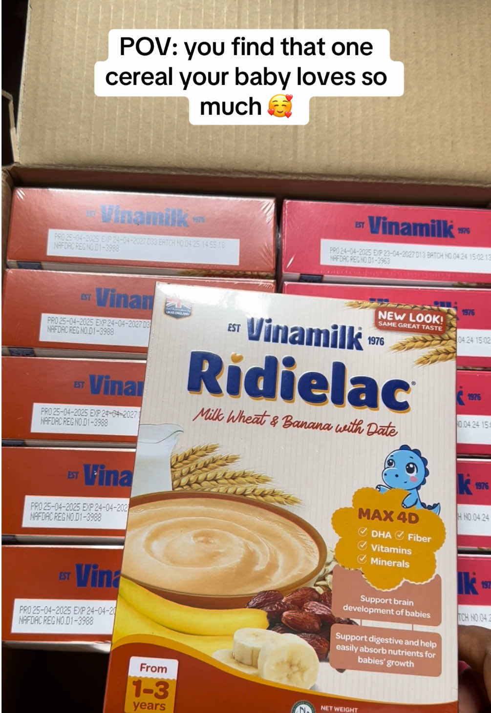 Ridielac cereal is the best and it tastes so creamy adding extra Nido makes it taste so much like yogurt 🥰 #gracejasmine🍭 #foryou #viraltiktok #kidsfood #kids 
