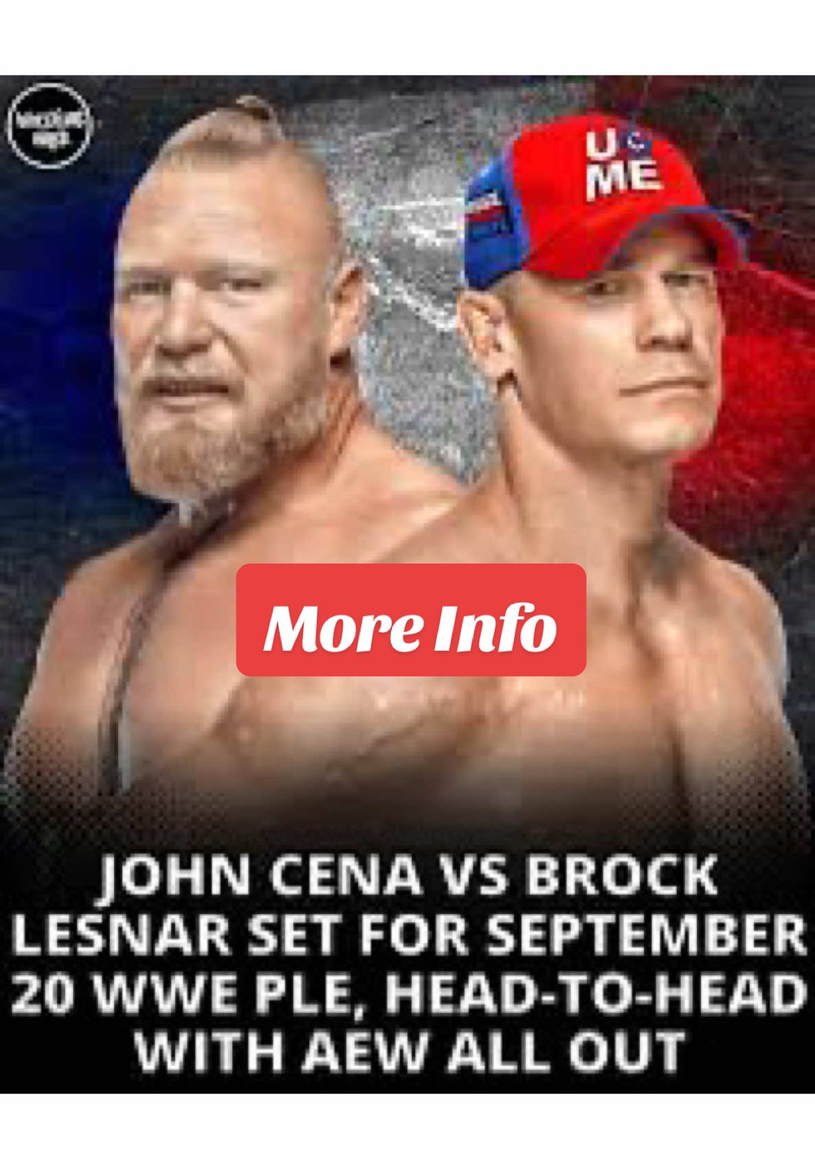 More Info On Brock Lesner VS John Cena! #fyp #wrestletok #wrestling #brocklesner #johncena 