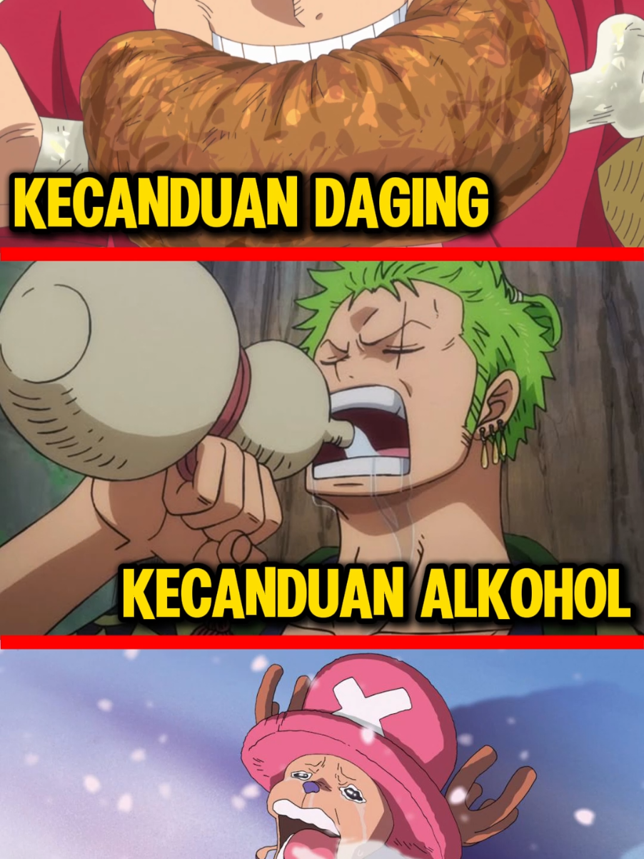Semua Kru Mugiwara Punya KECANDUAN?!  #BooApp #BooAnime #onepiece #anime #fyp 
