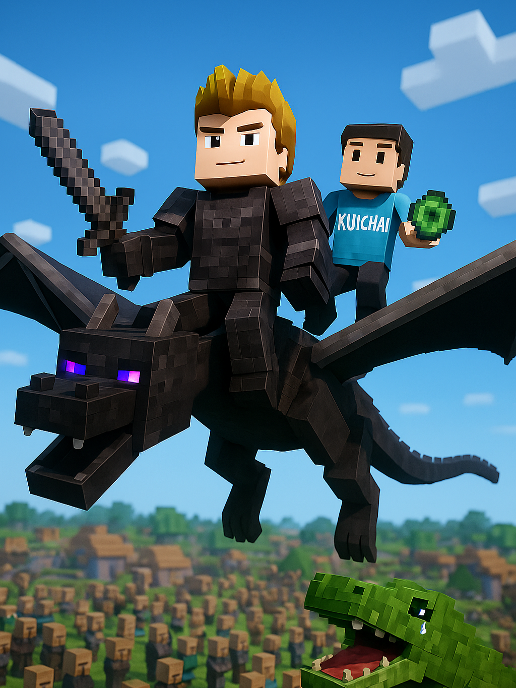 Kuichaiช่วยผมจบมังกร #Minecraft #gaming #fyp #ฟีด #fypシ゚viral #feed #meme @kuichi.nmm @villager_garden