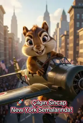 🚀🐿️ Çılgın Sincap New York Semalarında! #viral #explore #trending #shorts #fyp