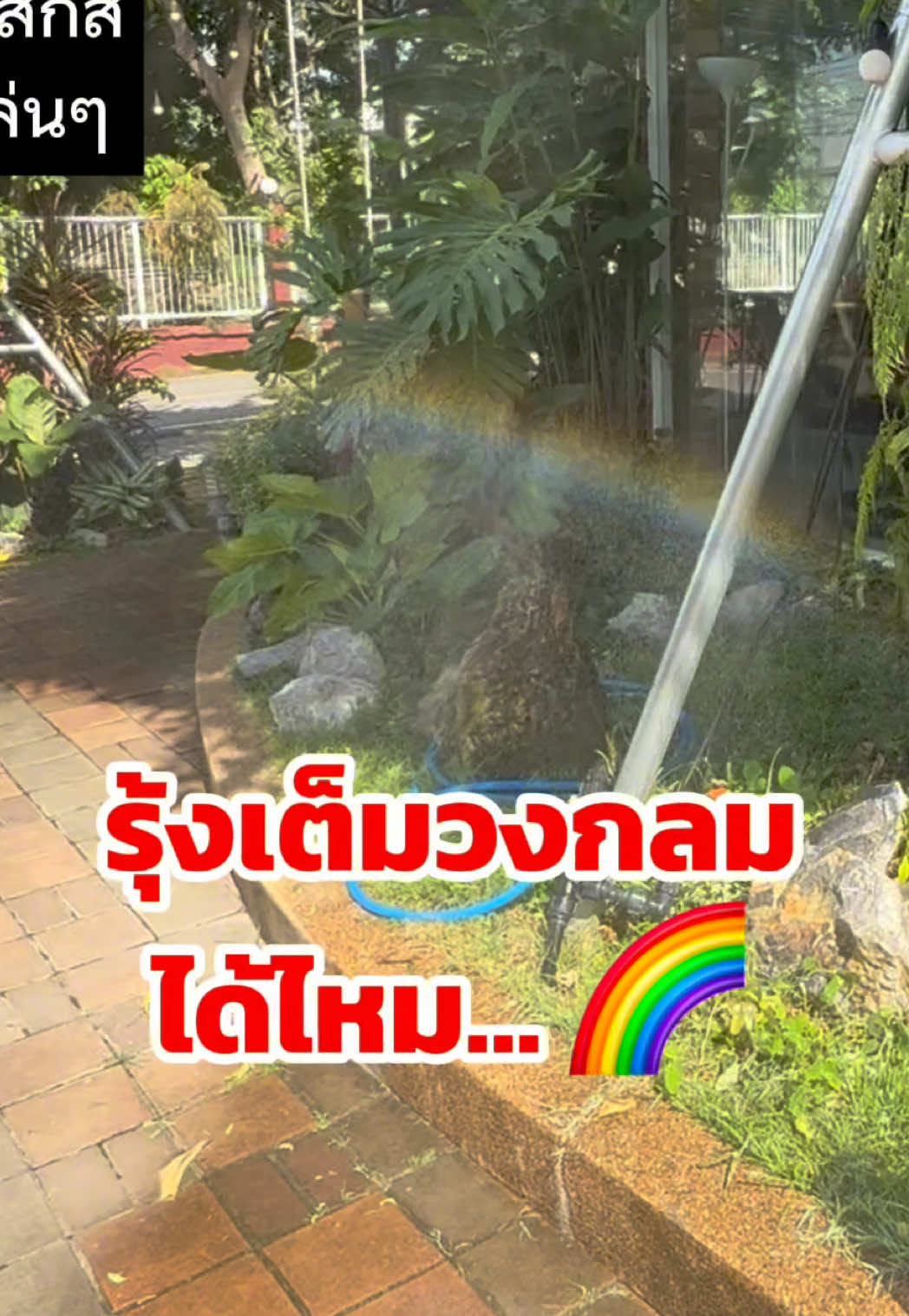 วิธีดู รุ้งเต็มวง 🌈🌈😁 #ครูฝู #ฟิสิกส์เล่นๆ #การทดลองวิทยาศาสตร์ 