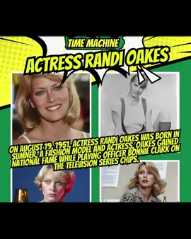 Did you ever watch Iowa actress Randi Oakes on CHiPS? On August 19, 1951, actress Randi Oakes was born in Sumner. A fashion model and actress, Oakes gained national fame while playing Officer Bonnie Clark on the television series CHiPs. Learn more of the story at: https://www.notesoniowa.com/post/actress-randi-oakes-iowa-time-machine-august-19-1951-1