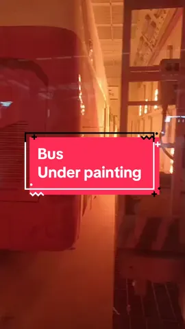 Bus under painting in the oven #advencar #michaelcao #usedbusesforsaleinchina 