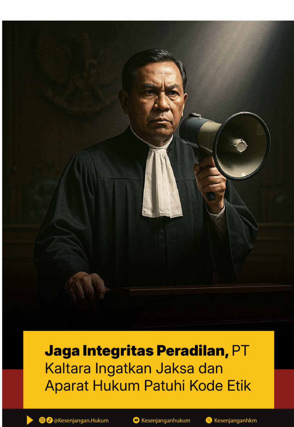 PT Kaltara (Pengadilan Tinggi Kalimantan Utara) menegaskan bahwa seluruh aparat peradilan—termasuk jaksa, hakim, panitera, jurusita, dan ASN peradilan—wajib mematuhi kode etik profesi dalam menjalankan tugas sehari-hari. Hal ini dikemukakan sebagai upaya menjaga integritas peradilan dan menghindarkan penyalahgunaan wewenang atau pelanggaran etika yang dapat merusak kepercayaan publik. Seruan ini mencerminkan komitmen PT Kaltara terhadap profesionalisme dan transparansi lembaga peradilan. Dengan ultimatum yang tegas, PT Kaltara berupaya mencegah adanya oknum yang “bermain-main dengan hukum”—sebuah peringatan penting dalam menegakkan prinsip keadilan yang adil dan berwibawa. #PTKaltara #KodeEtikJaksa #ProfesionalismePeradilan #IntegritasHukum #HukumBersih 