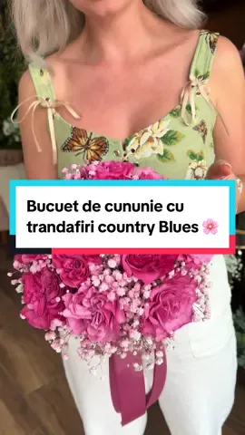 Buchet de cununie cu trandafiri roz și gypsofila roz 🌸 #emidelabuchetto #florariabuchetto #buchetdemireasa #buchetcununie 